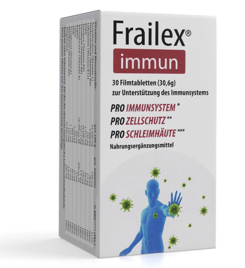 Faltschachtel des Produktes Frailex immun